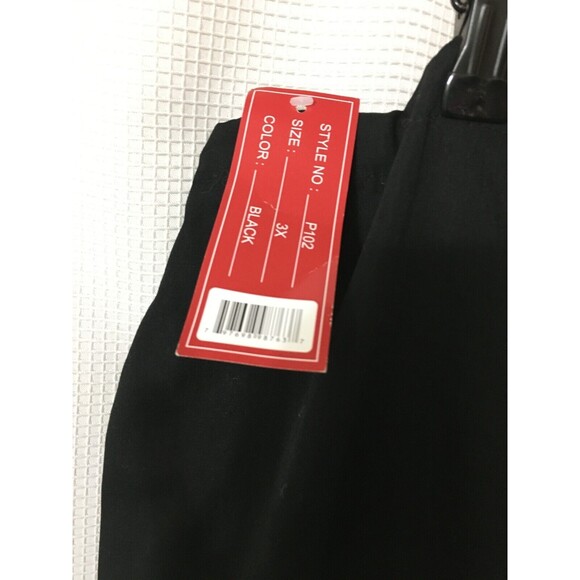 M & M SCRUBS SCRUB PANTS PLUS SIZE 3X ELASTIC & DRAWSTRING WAIST -Black - Picture 3 of 12